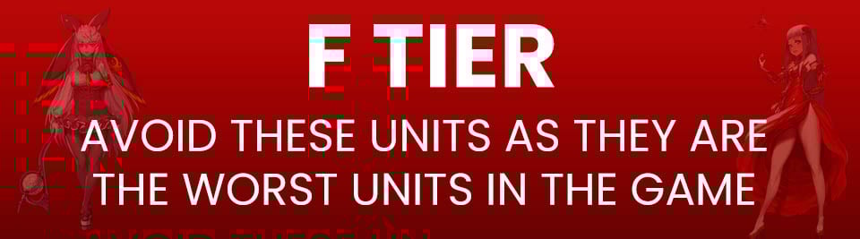 Destiny Child Tier List F Tier
