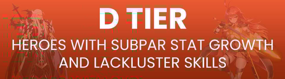 Epic Seven Tier List Tier D