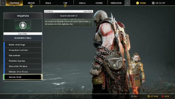 Hide Kratos’ Shield