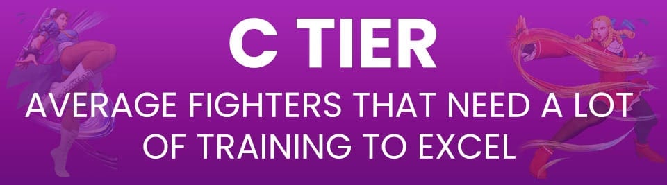 Street Fighter V Tier List Tier C